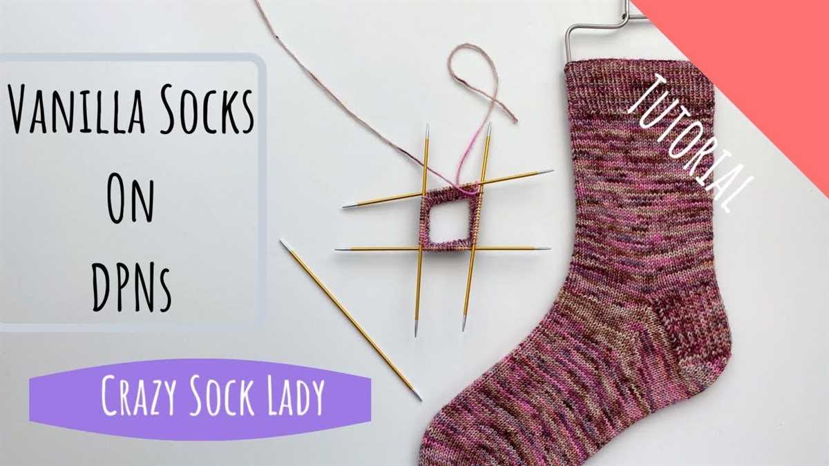 Easy sock knitting pattern circular needles