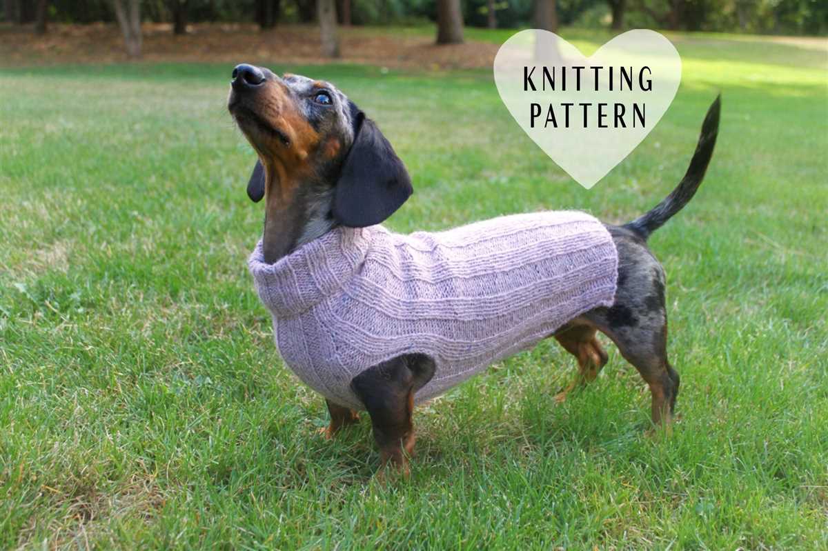 Dachshund jumper knitting pattern