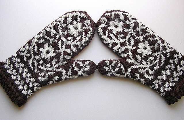 Knitting patterns mittens four needles