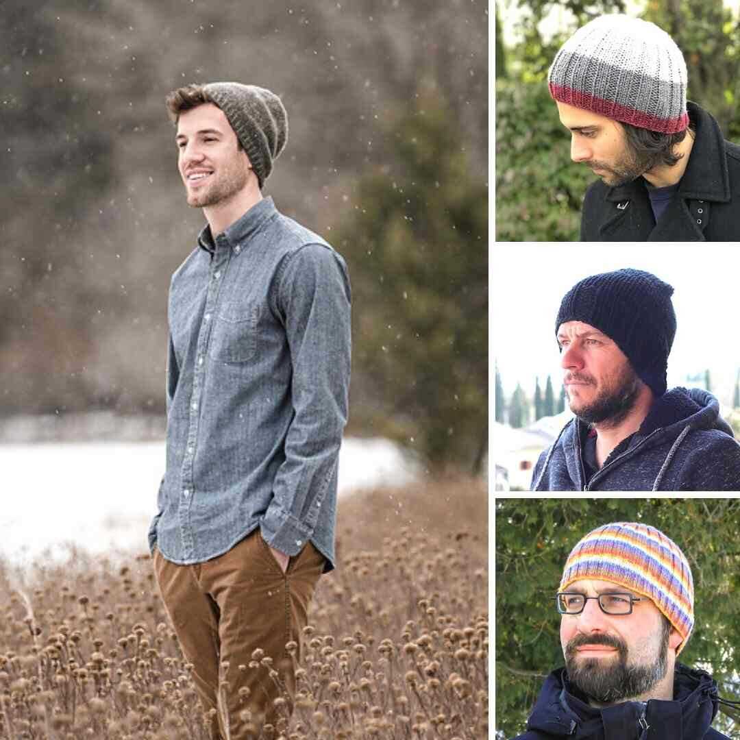 Free mens beanie knitting pattern straight needles