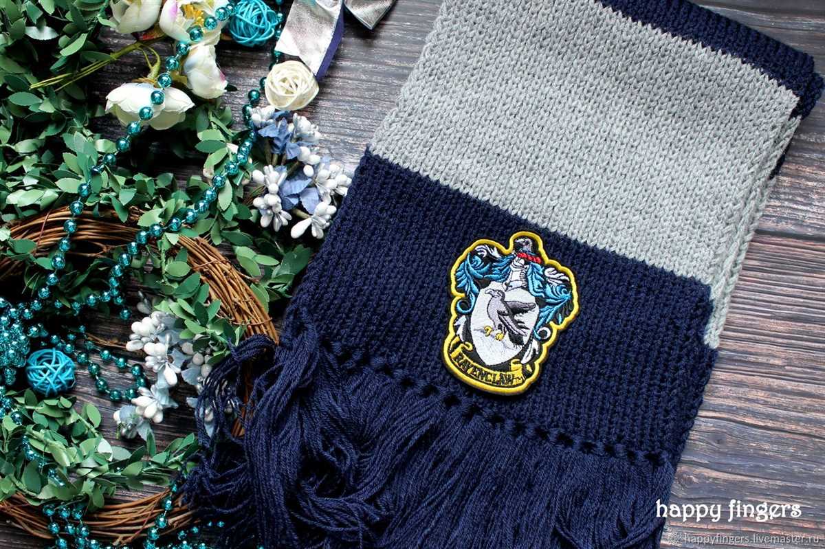 Harry potter ravenclaw scarf knitting pattern