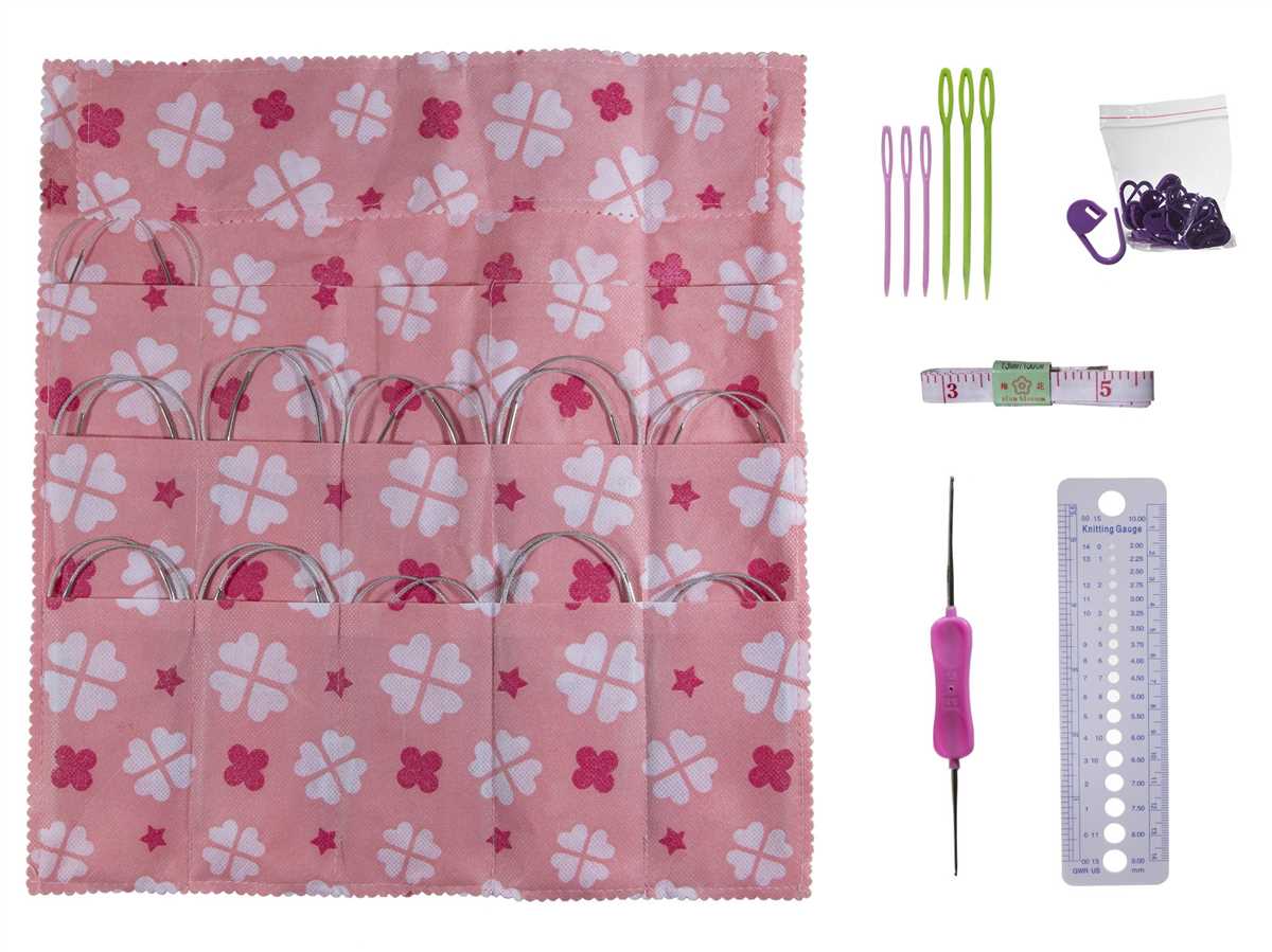 Circular knitting needle case pattern free