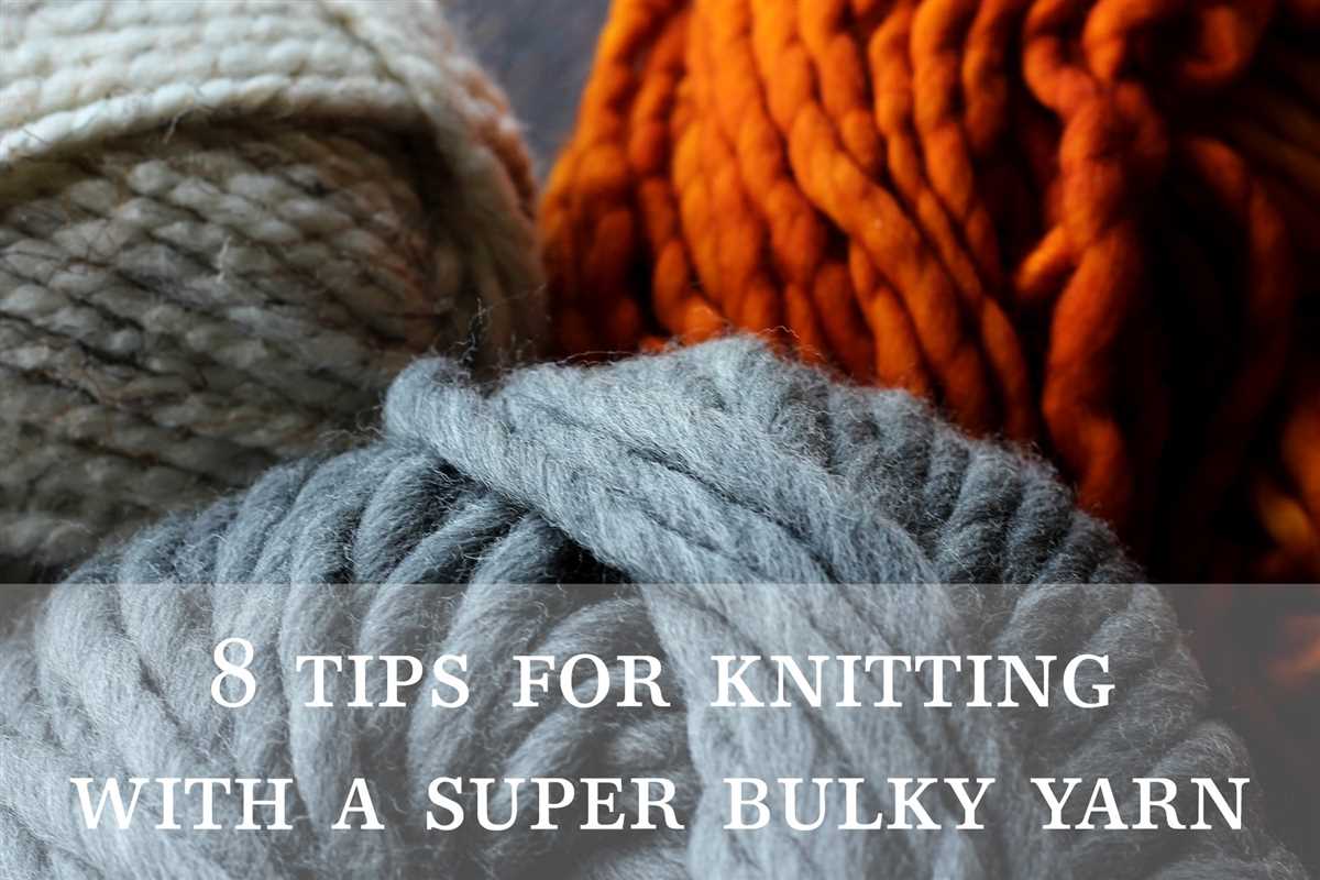 Knitting patterns for thick yarn