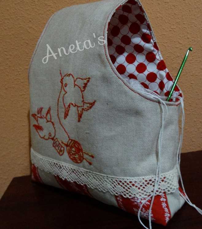 Quilted knitting bag pattern