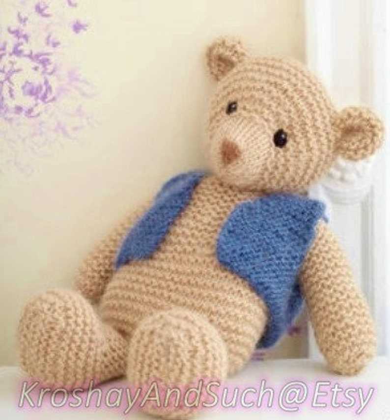 Easy knitted teddy bear pattern