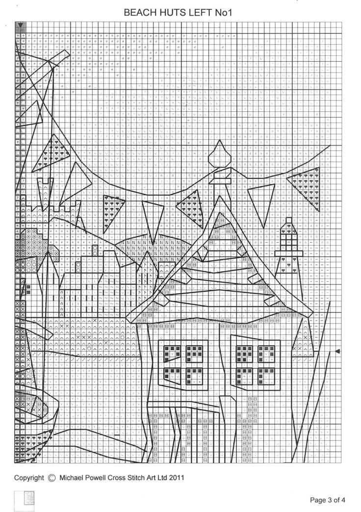 Beach hut knitting pattern