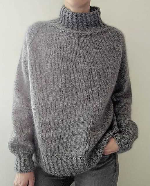 Velvet sweater knitting pattern