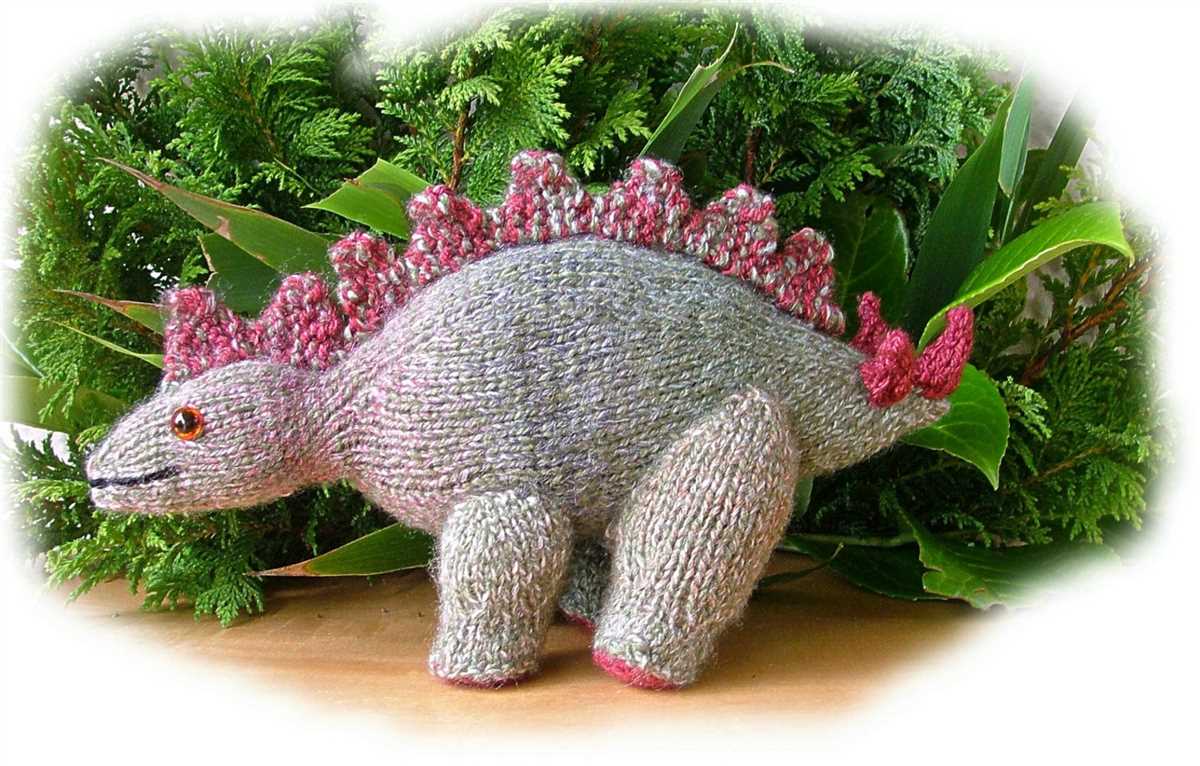 Free stegosaurus knitting pattern