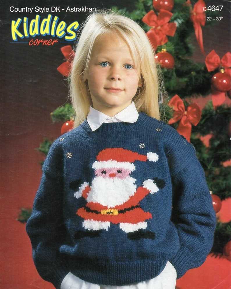 Children's christmas sweater knitting patterns