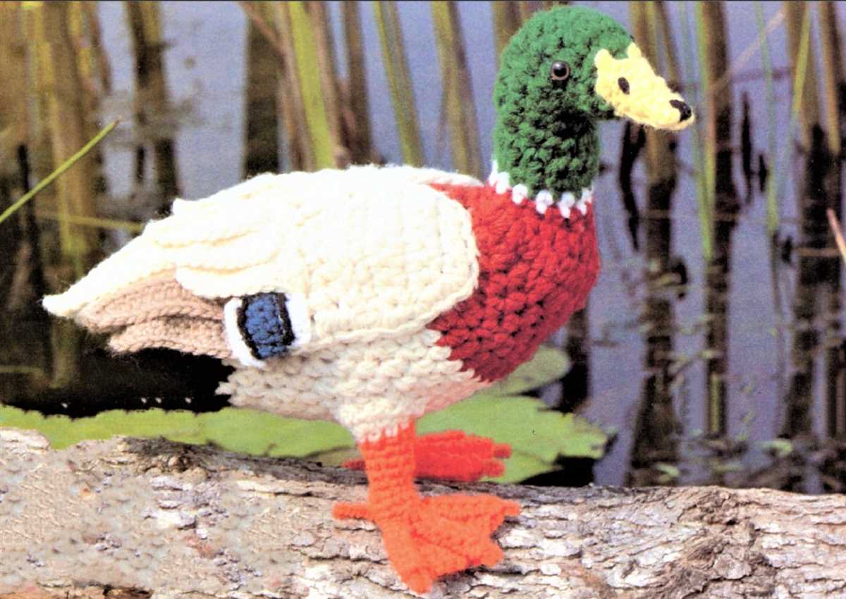 Knit duck pattern