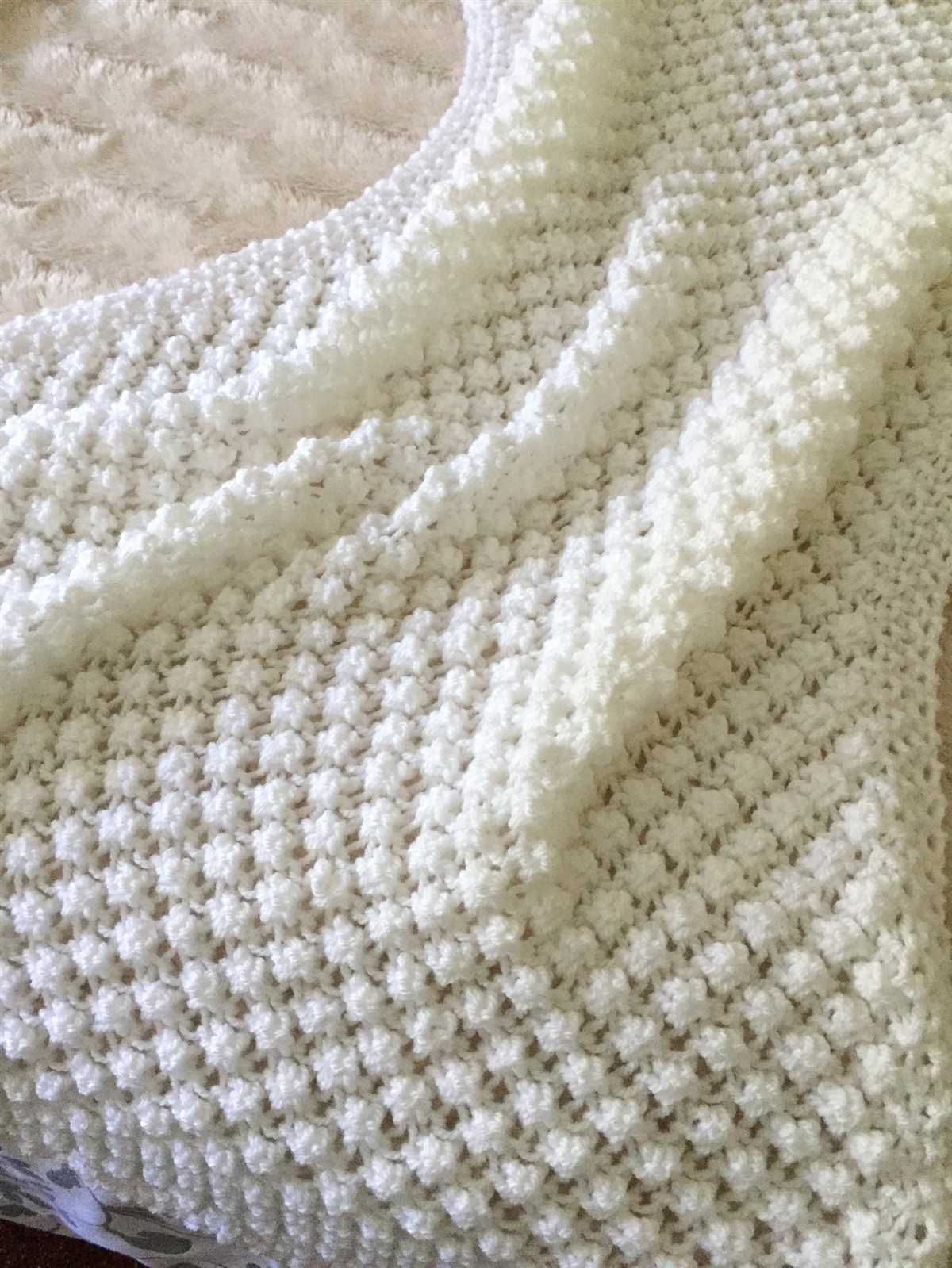 Bobble blanket knitting pattern