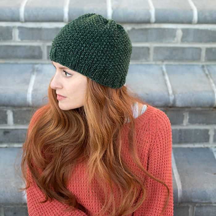 Ribbed beanie knitting pattern free