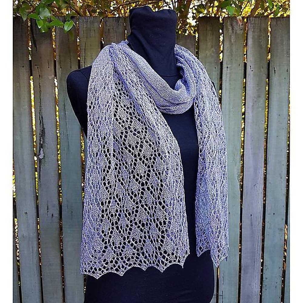 Knit stole pattern