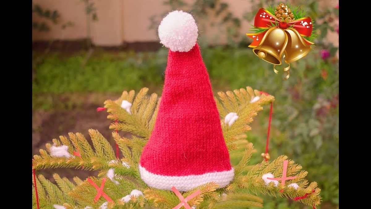 Santa hat knitted pattern