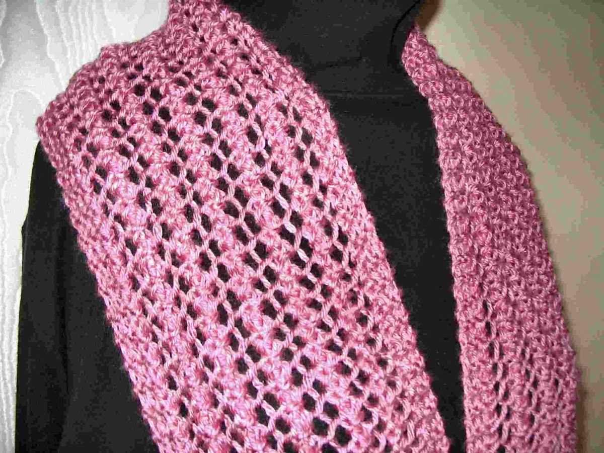 One row scarf knitting pattern