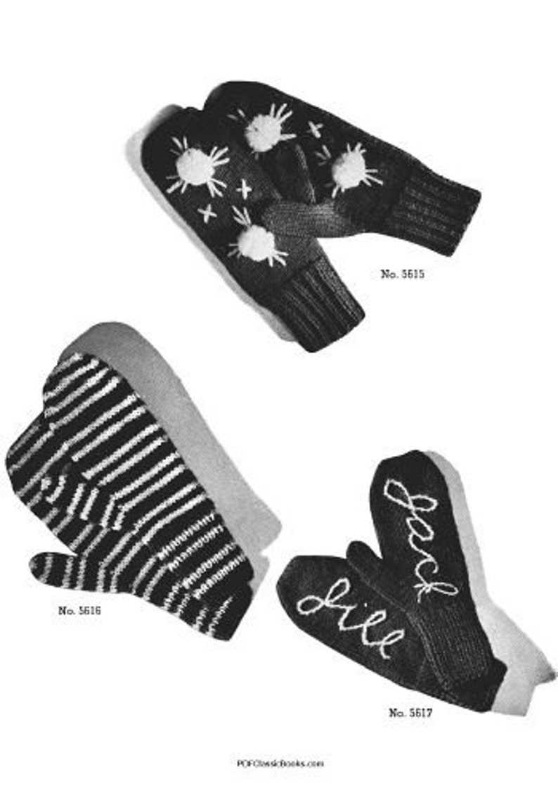 Knitting patterns mittens four needles