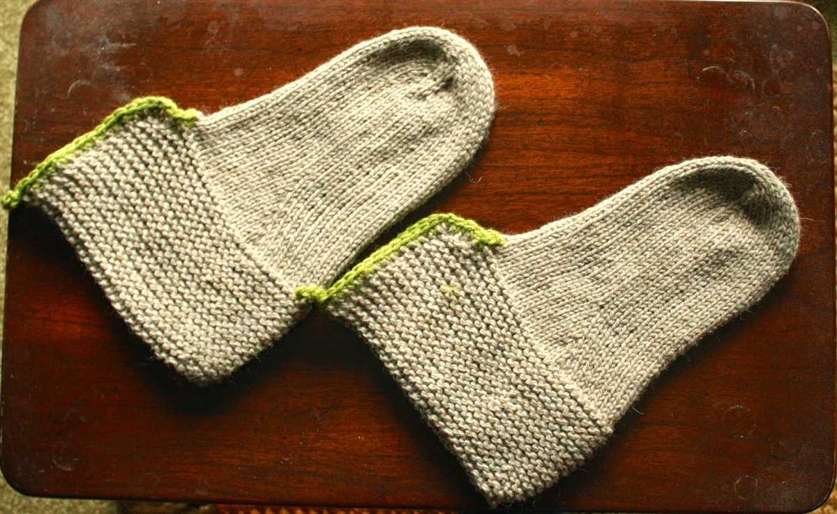 Mens knit slippers free pattern