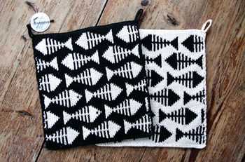 Double knit potholder pattern