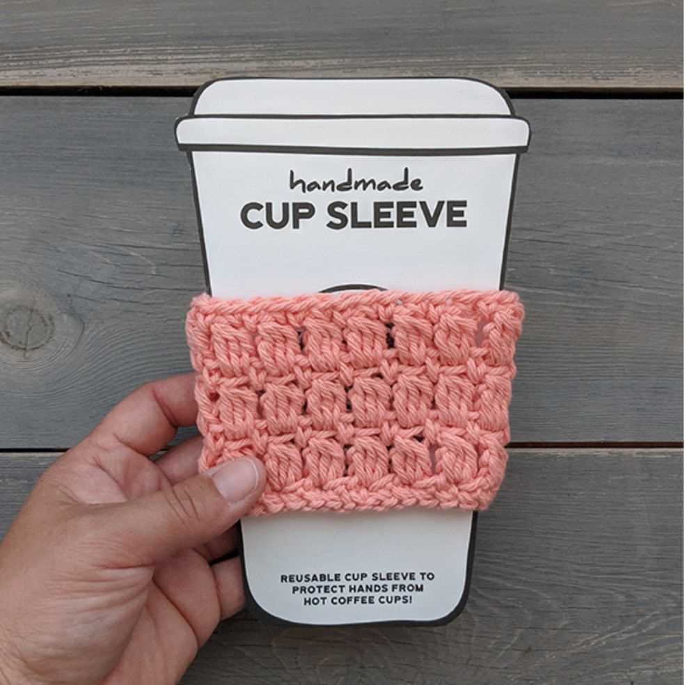 Starbucks cup cozy knit pattern