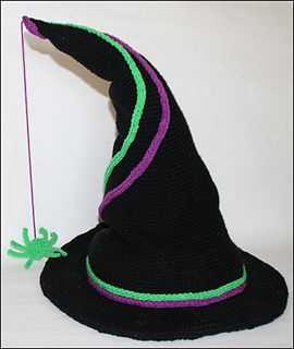 Knitting pattern witch hat