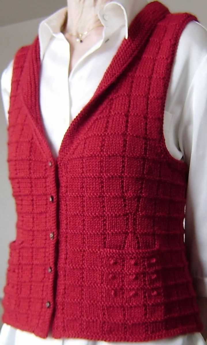 Knitting pattern vest