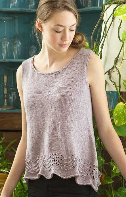 Knitting patterns for ladies tank tops