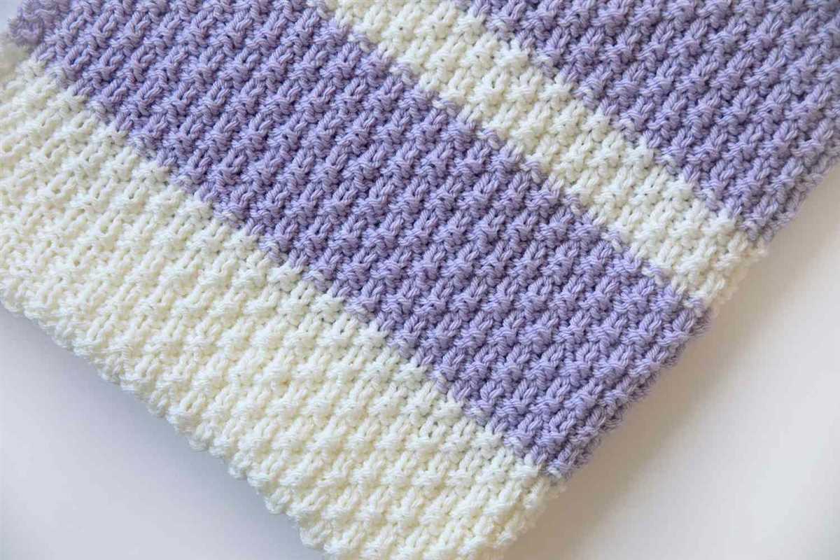 Knitted baby blanket patterns