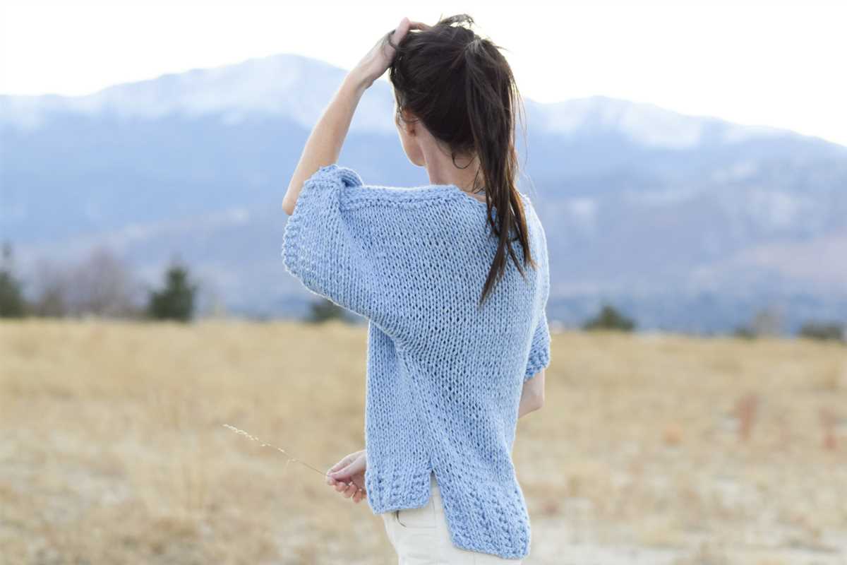 Boxy sweater knitting pattern