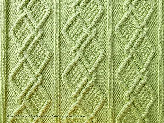 Diamond blanket knitting pattern