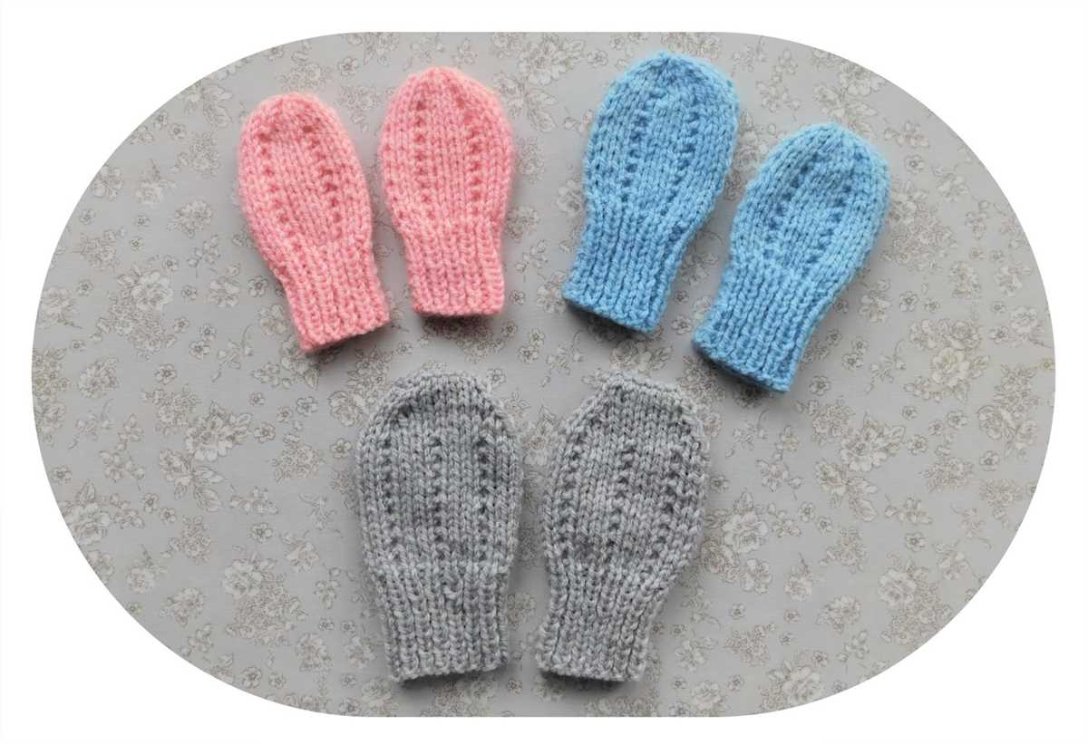 Knit childrens mittens easy pattern