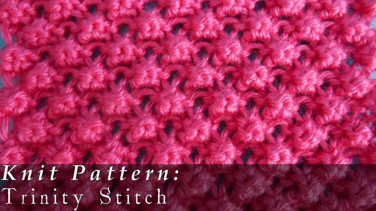 Double tweed knit stitch pattern