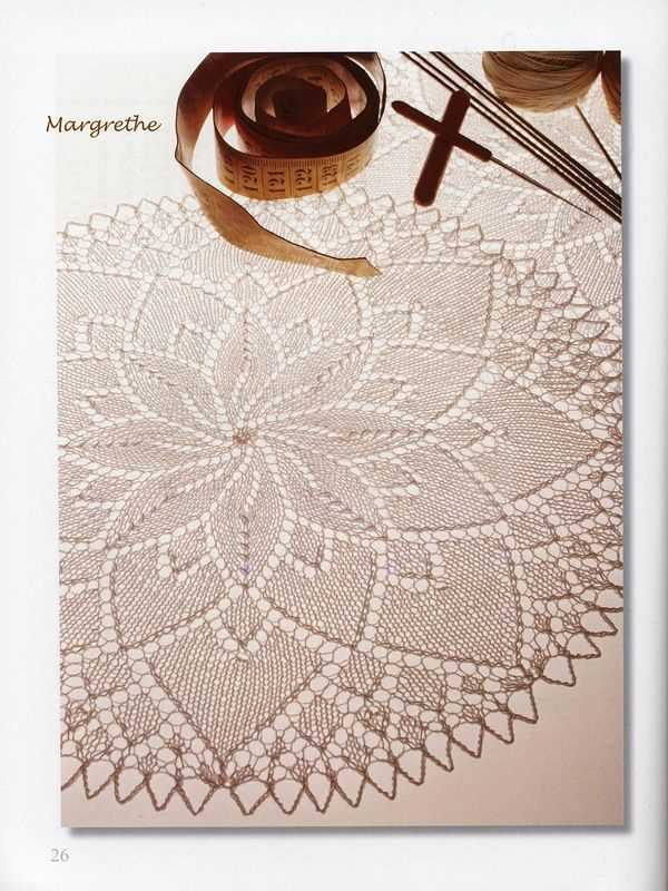 Knitted lace tablecloth patterns