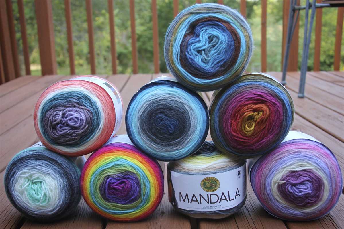 Lion brand mandala yarn knitting patterns