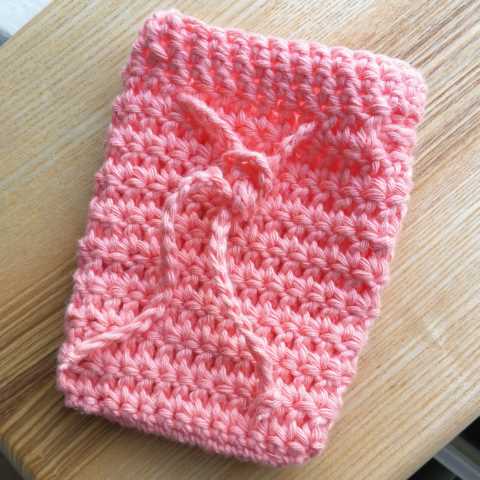Knitted soap saver bag pattern