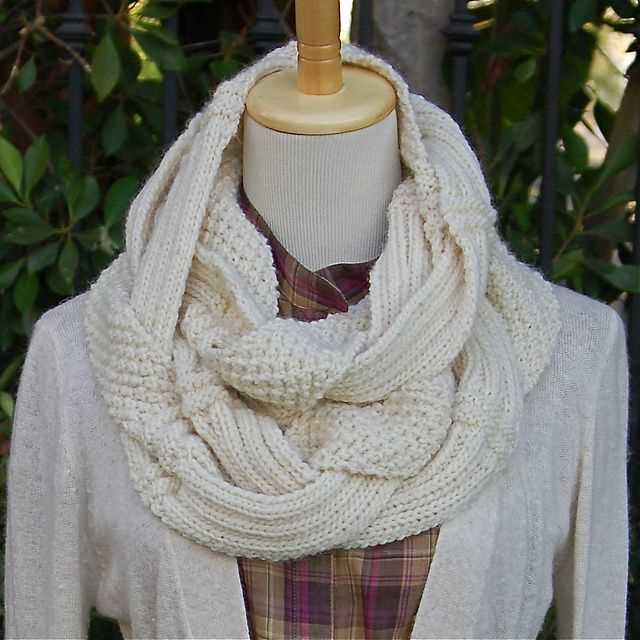 Challah infinity scarf knit pattern free