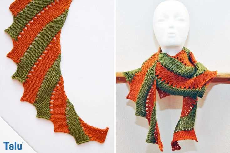 Fiery dragon scarf knitting pattern