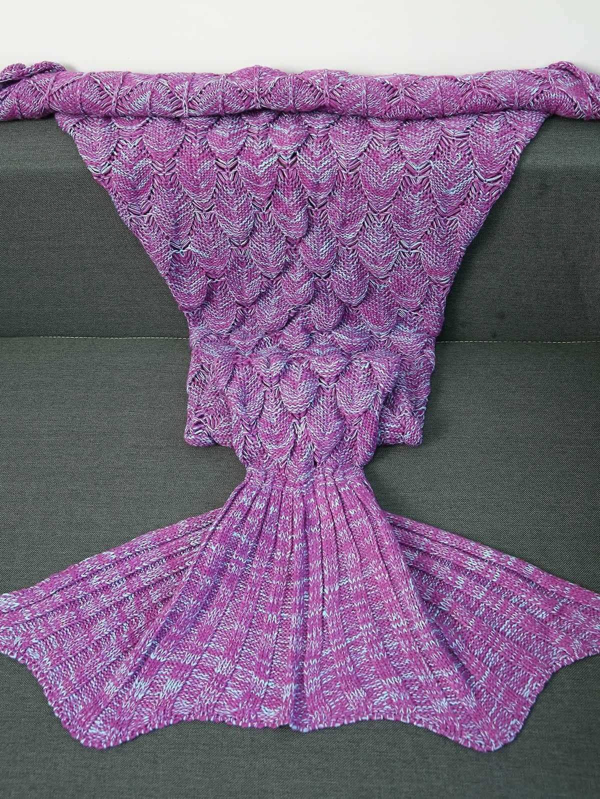 Knitted fishtail pattern