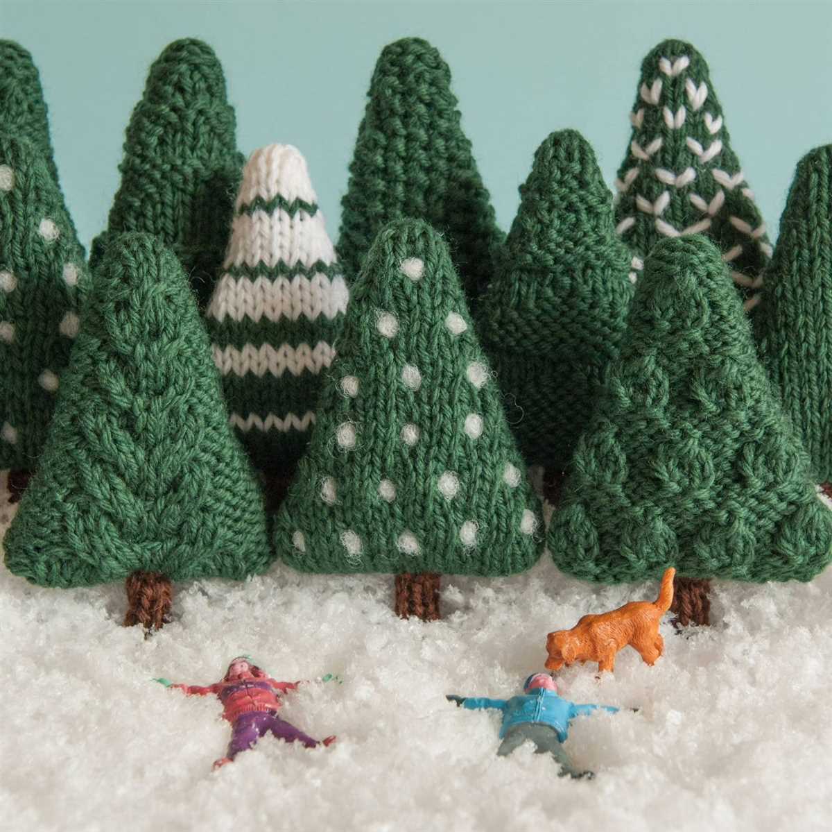 Knitted christmas trees patterns free