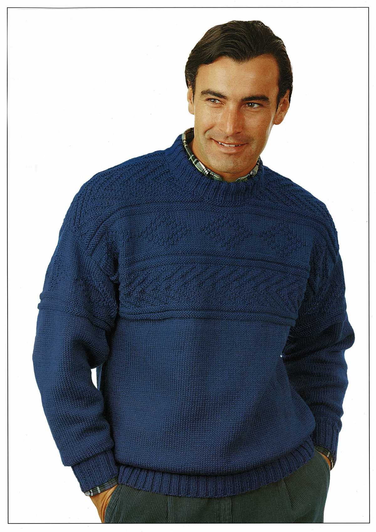 Easy knit mens sweater pattern