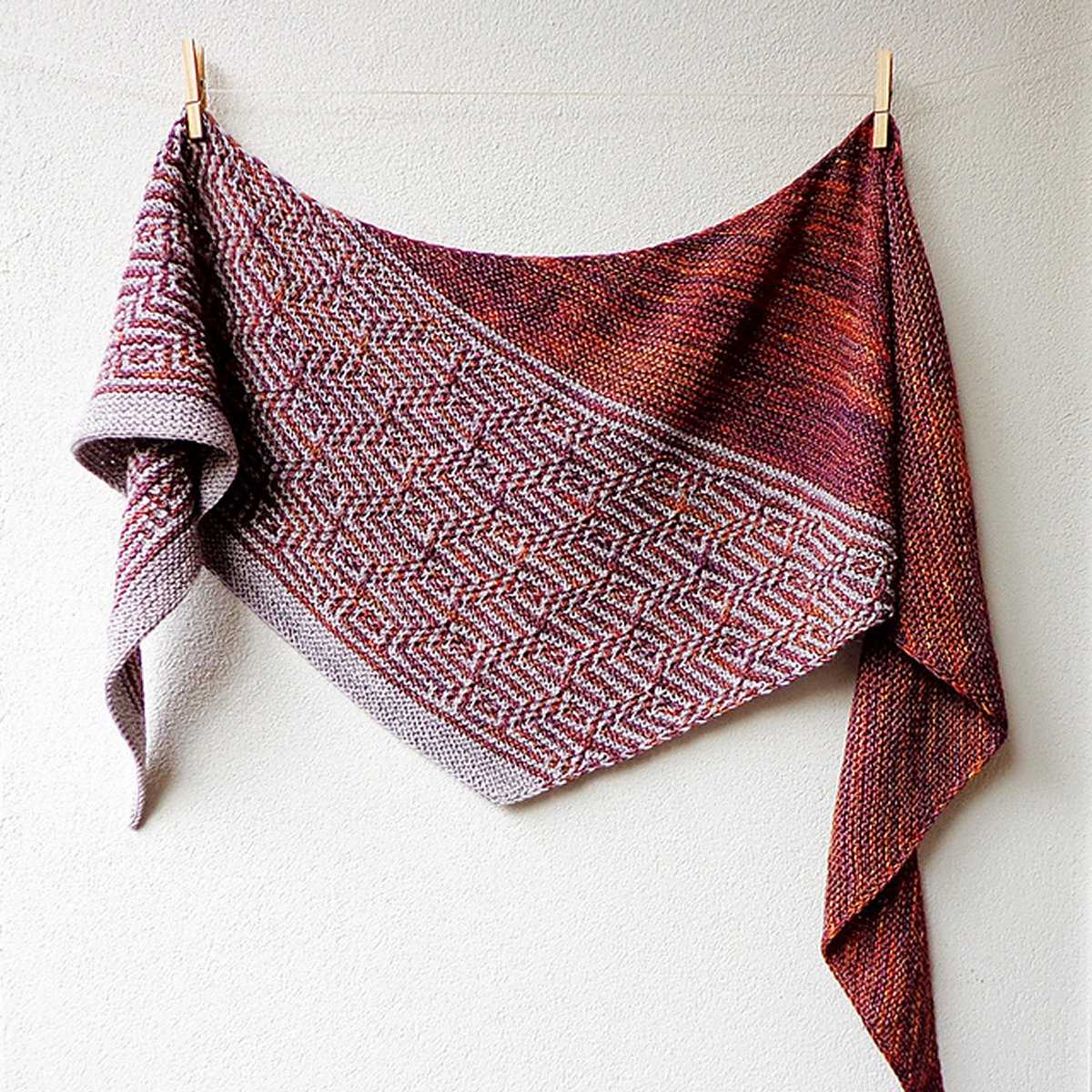 Small shawl knitting pattern