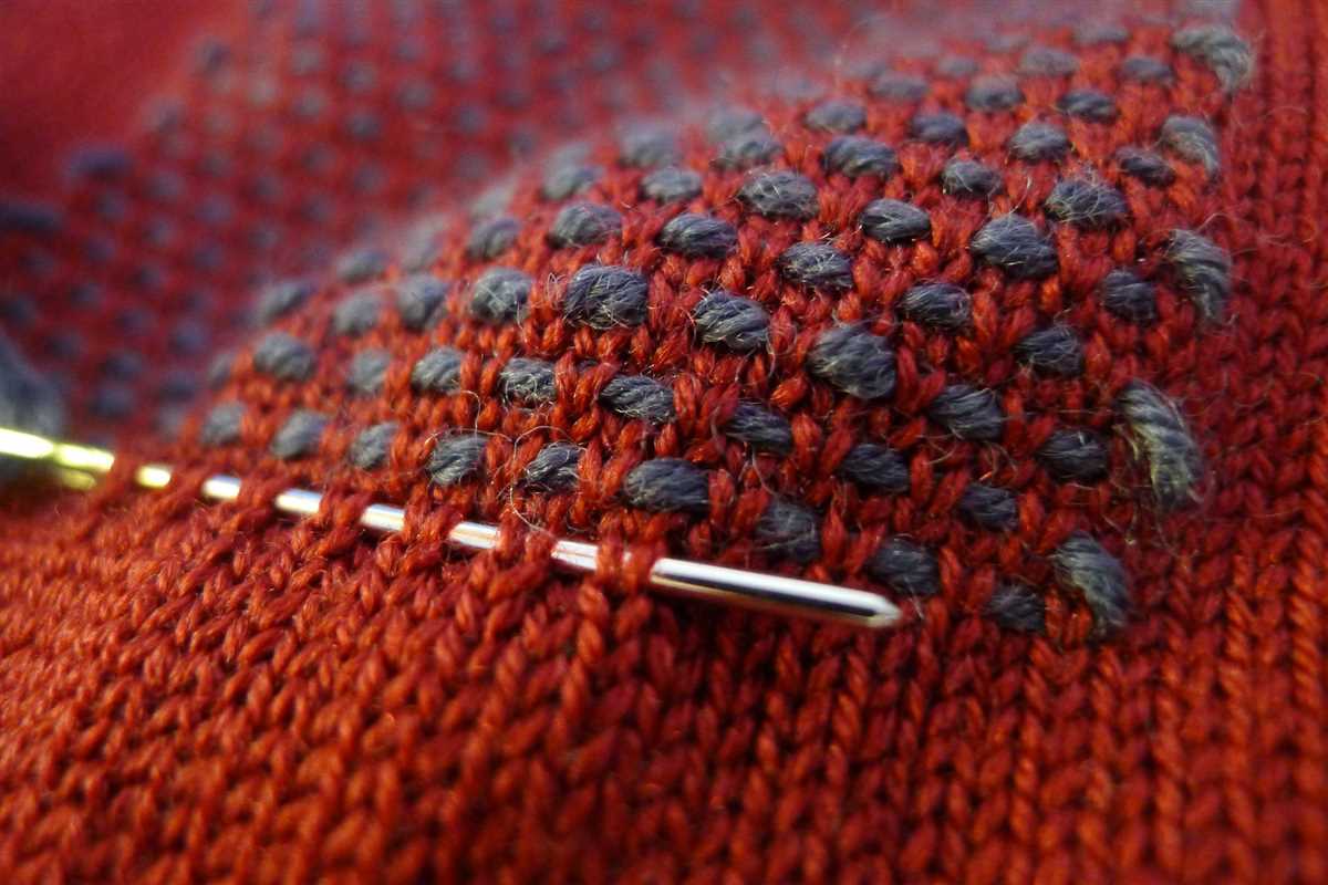 Thermal knit stitch pattern