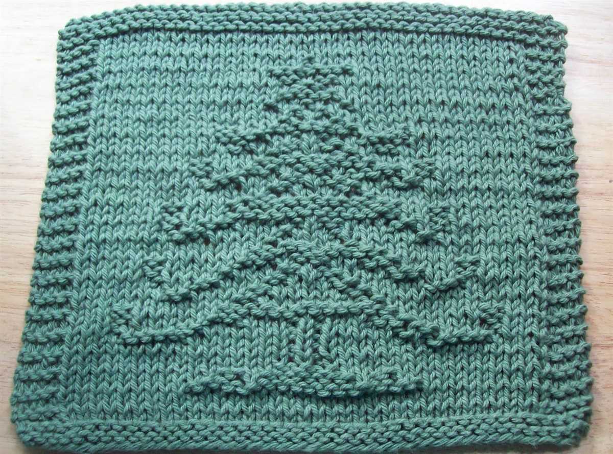 Mitered square knitting pattern