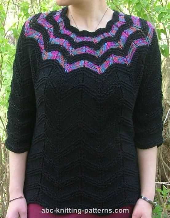 Top down sweater knitting pattern free