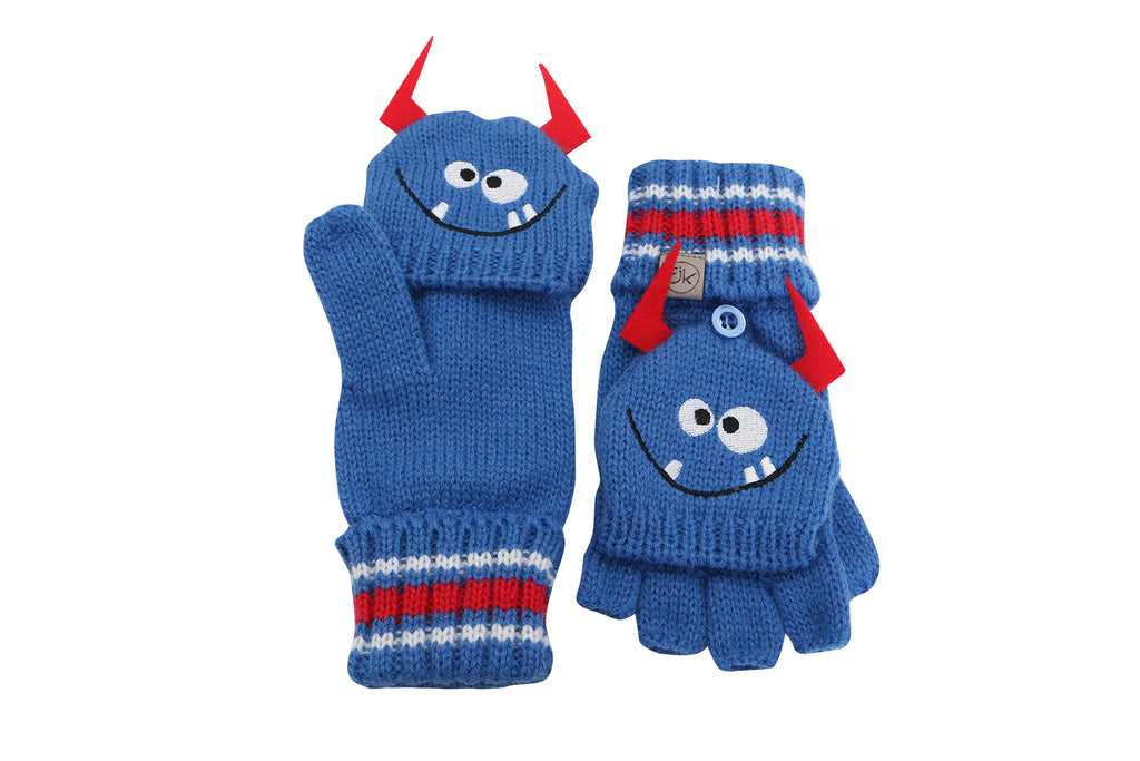 Fingerless mittens with flap knitting pattern