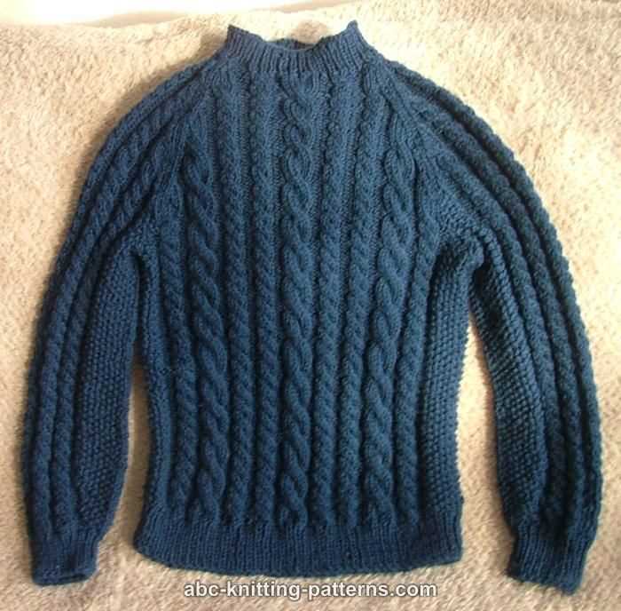 Cable knit sweater pattern