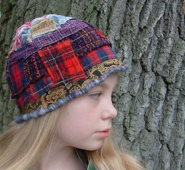 Knit plaid hat pattern