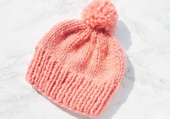 Free chunky knit hat pattern straight needles