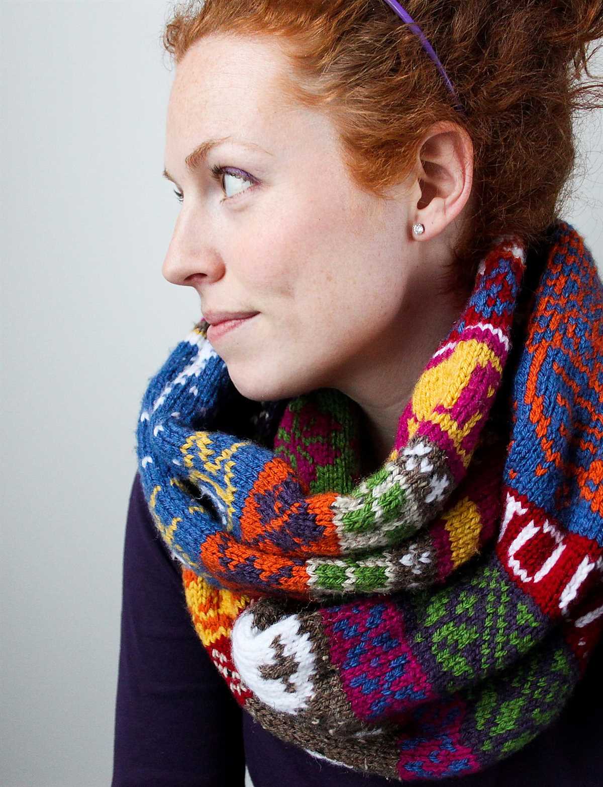 Knit tube scarf pattern