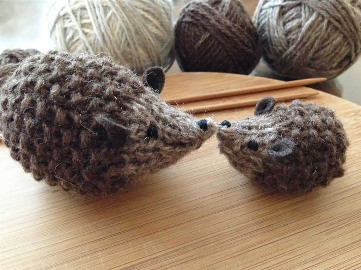 Easy hedgehog knitting pattern