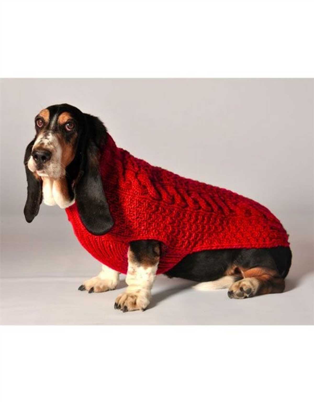 Cable knit dog sweater pattern